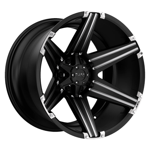 TUT12 20X10 5X150 S-BLK MILLED -19MM Tuff