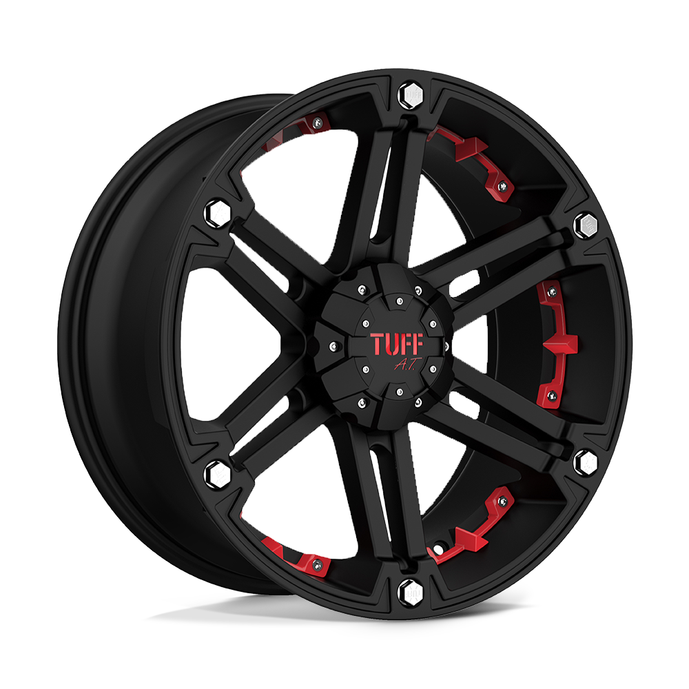 TUT01 15X8 6X5.5 F-BLK RED-INS -13MM Tuff