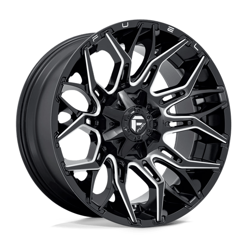 D769 22X10 8X170 G-BLK-MILL -18MM Fuel 1PC