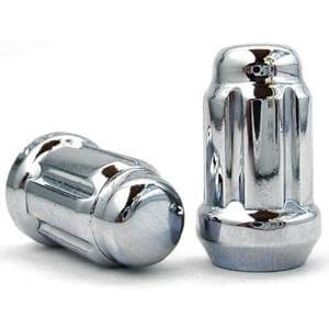 thumbnail image 2 of ASpec Products Spline Tuner Lock Lug Nuts - 12x1.5 Acorn Closed End - Blue Chrome Finish (Set) 2 of 3