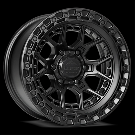 LOCK OFFROAD COMMANDO 20X10-18 8X165.1 CB-125.2 MATTE BLACK W/MATTE BLACK RING