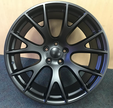 STW 218-M 22X9.5+15 5X115 MATTE FLAT BLACK HELLCAT REPLICA