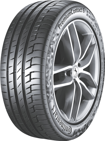 High-performance Continental tire optimized for responsive handling and smooth rides