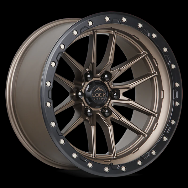 LOCK OFFROAD KRAWLER 20X9+0 6X139.7 CB-106.2 MATTE BRONZE W/BLACK RING