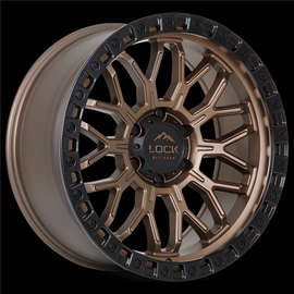 LOCK OFFROAD COMBAT 17X9-12 6X139.7 CB-106.2 MATTE BRONZE W/BLACK RING