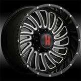 HAVOK H111 20X12-44 8X180 C.B-125.2 B+MW+MR BLACK MILLED