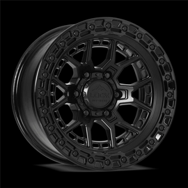 LOCK OFFROAD COMMANDO 20X10-18 8X165.1 CB-125.2 MATTE BLACK W/GLOSS BLACK RING