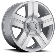 Load image into Gallery viewer, Sleek silver alloy wheel with bold five-spoke design, perfect for vehicle enhancement from Tires On Wheel.
