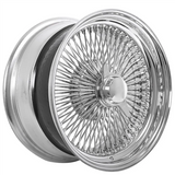 18X8 Standard Chrome 100 Spoke Lowrider Wire Wheels – Set of 4