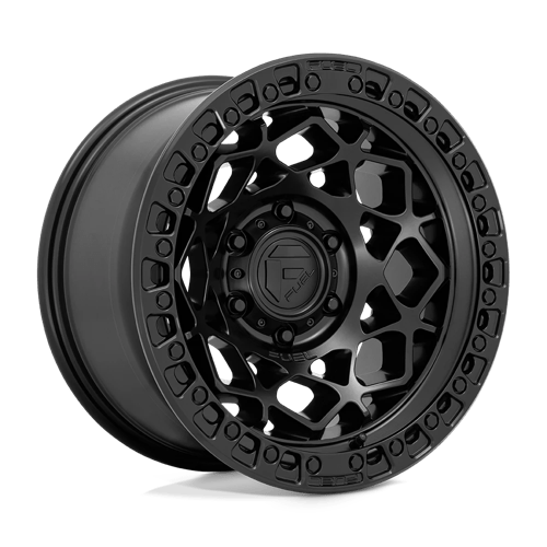 D786 17X9 5X5.0 M-BLK M-BLK-RING -12MM Fuel 1PC