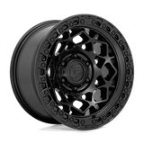 D786 17X9 5X5.0 M-BLK M-BLK-RING -12MM Fuel 1PC