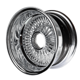 14x7C - 100 SPOKE REVERSE CHROME SET OF 4