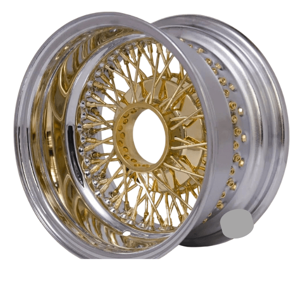 13X7 72 SPOKE STRAIGHT LACED STANDARD GOLD SET OF 4