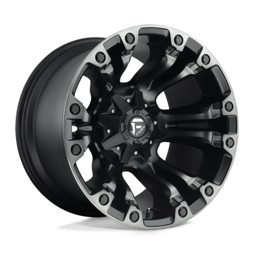 D851 18X9 5X4.5/5.0 M-BLK GRY 1MM Fuel 1PC