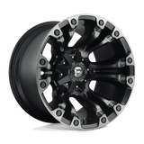 D851 18X9 5X4.5/5.0 M-BLK GRY 1MM Fuel 1PC