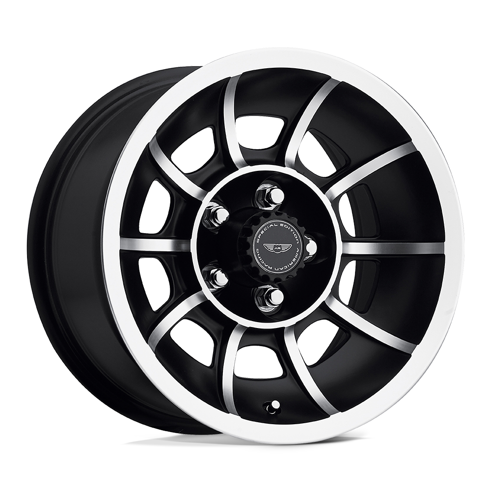 VN47 15X8.5 5X4.5 S-BLK MACH 06MM American Racing Vintage