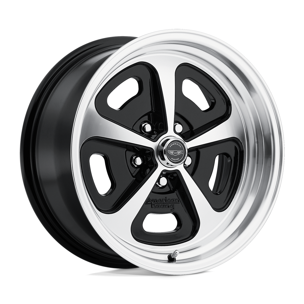 VN501 15X8 5X4.75 G-BLK MACH 00MM American Racing Vintage