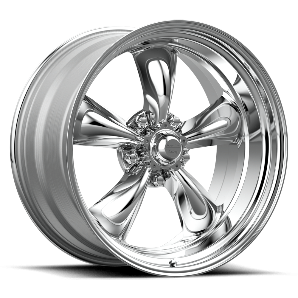 VN515 18X8 5X5.0 POLISHED 00MM American Racing Vintage