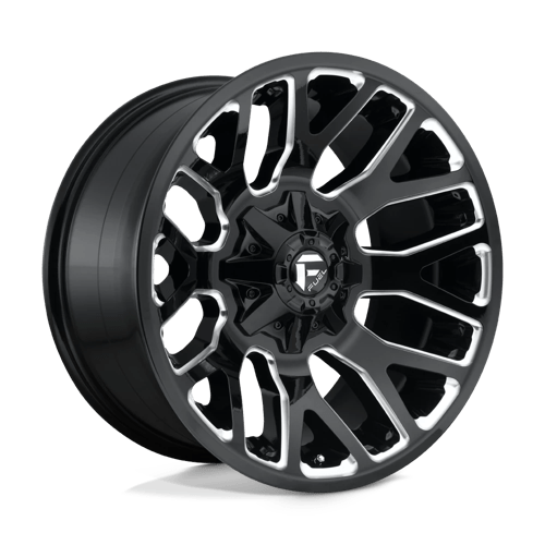 D623 20X10 5X4.5/5.0 GL-BLK-MIL -18MM Fuel 1PC