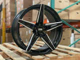 20X9 A0275 XM-250 5X115 15 74.1 BLACK MILLED (STAGGERED ONLY)