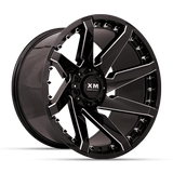 22X12 XM-301 6X135/6X139 -44 108 SATIN BLACK CLEAR TINT