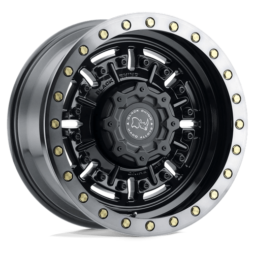 BRABR 18X9.5 5X5.0 G-GNBLK-MCH-DTLP -18MM Black Rhino