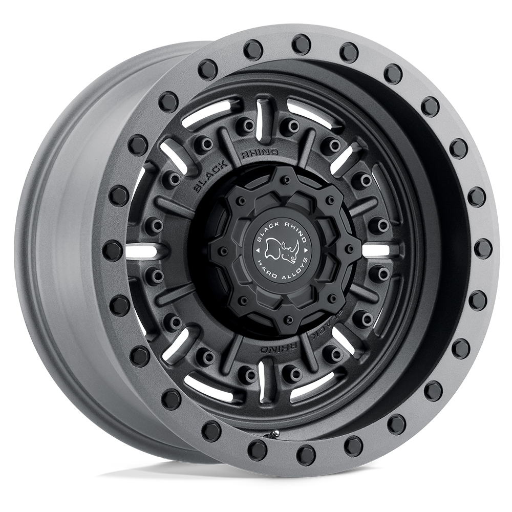 BRABR 18X9.5 5X5.0 TXT-M-GNMTL -18MM Black Rhino