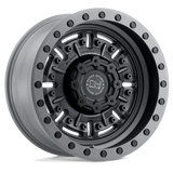 BRABR 18X9.5 5X5.0 TXT-M-GNMTL -18MM Black Rhino