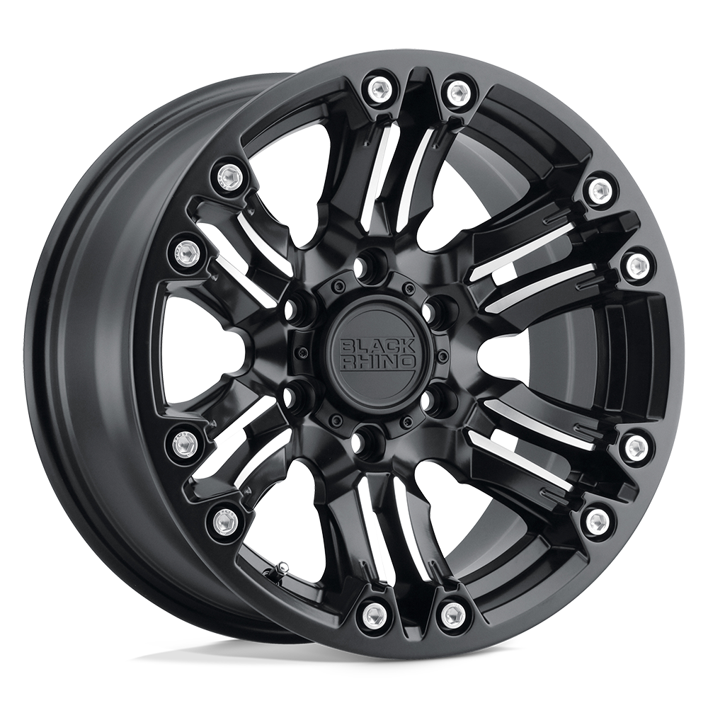 BRASG 18X9.5 6X5.5 M-BLK-MCH -18MM Black Rhino