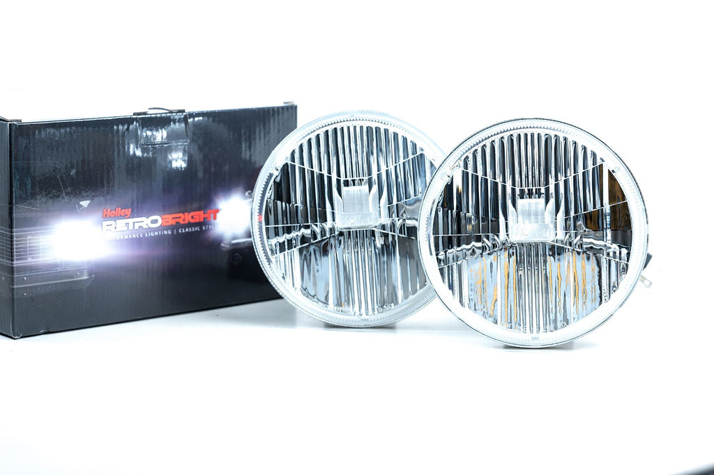 Holley RetroBright Headlight: Classic White (5.75" Round)