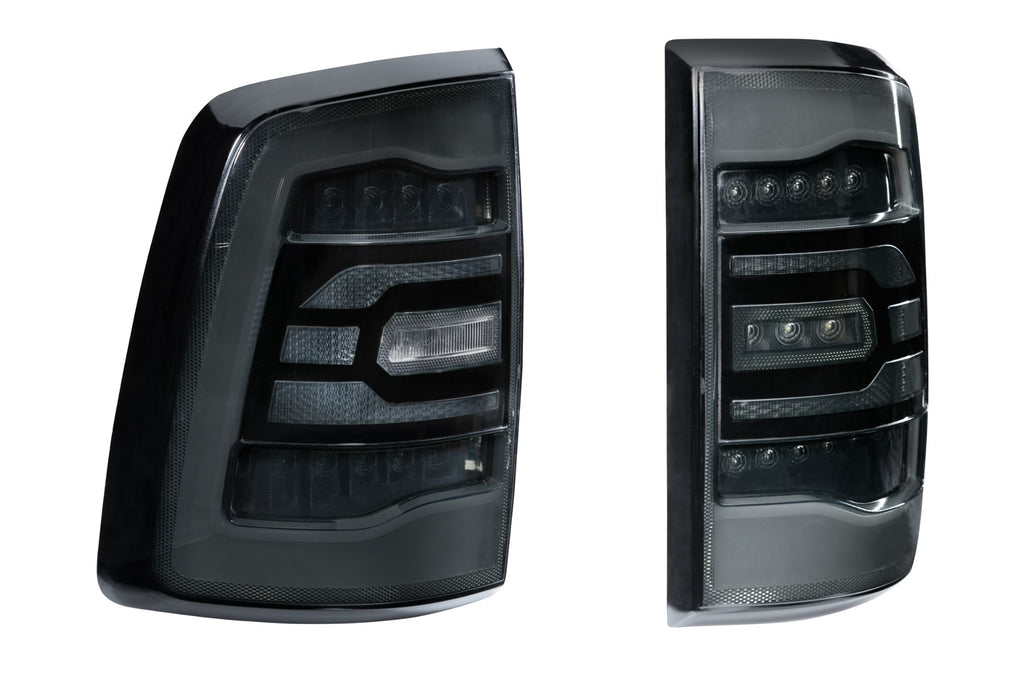 Carbide LED Tail Lights: Dodge Ram (09-18) (Pair / Facelift / Smoked)