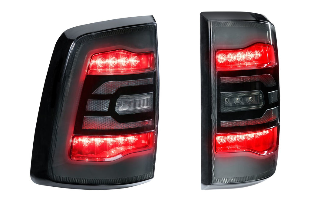 Carbide LED Tail Lights: Dodge Ram (09-18) (Pair / Facelift / Smoked)