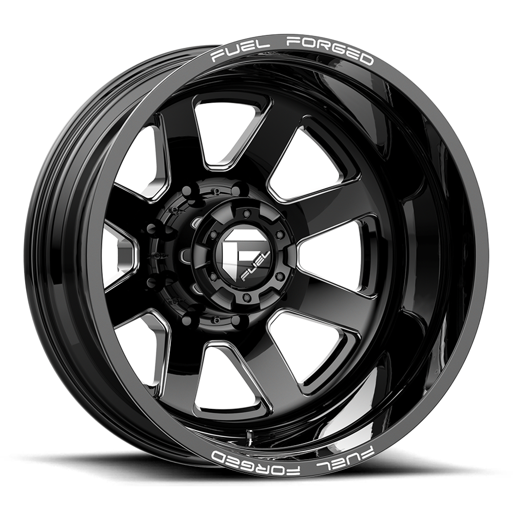 D09 20X8.25 8X200 MT-BLK-MIL -202MM Fuel Mono