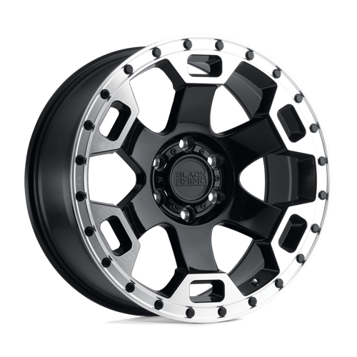 BRGLT 18X9 6X5.5 G-BLK-MIRLP -18MM Black Rhino