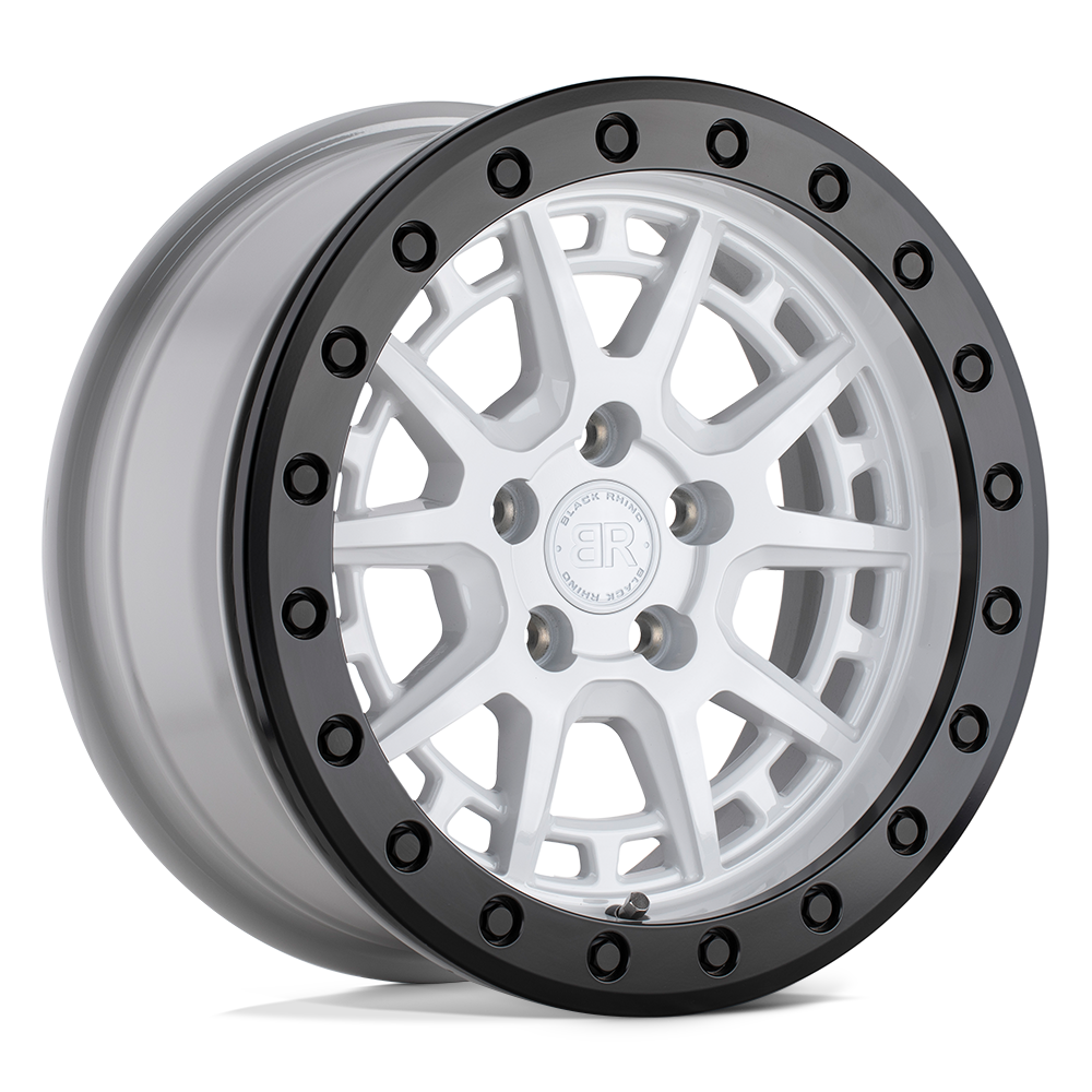 BRGRV 15X7 5X100 G-WHT-BLK-RG 15MM Black Rhino