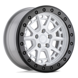 BRGRV 15X7 5X100 G-WHT-BLK-RG 15MM Black Rhino