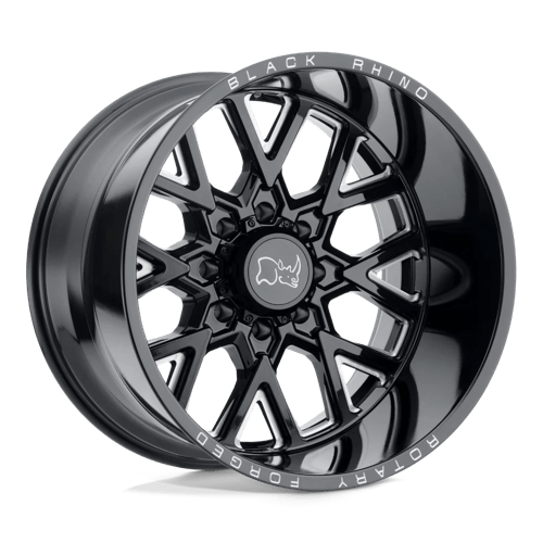 BRGRM 20X9.5 8X180 G-BLK-MILL 12MM Black Rhino