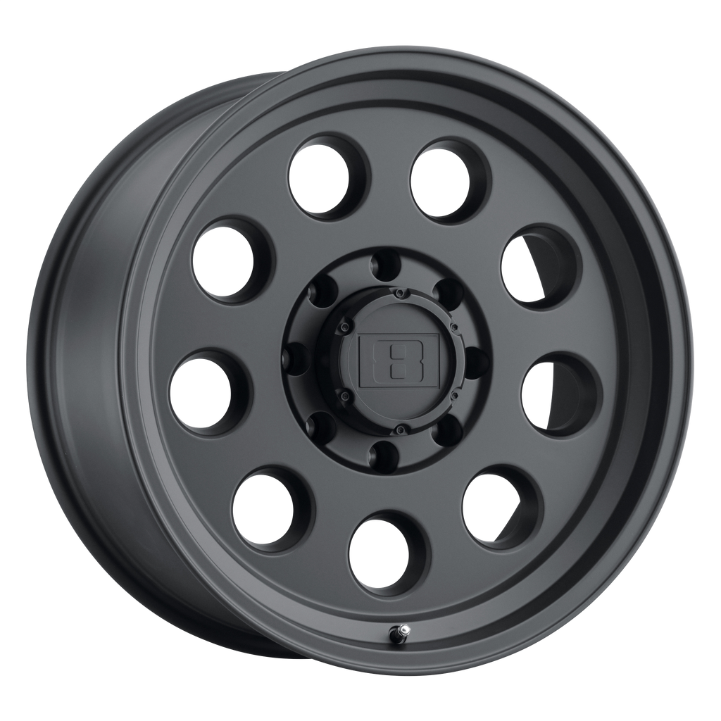 LEHLR 17X8.5 5X4.5 M-BLK -6MM Level 8