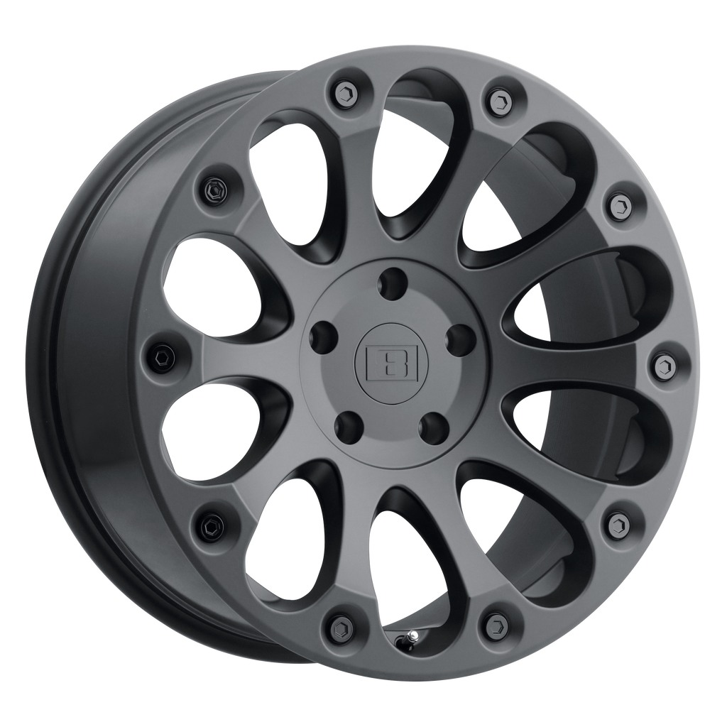 LELIM 17X8.5 5X4.5 M-BLK -24MM Level 8