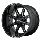 MO970 20X9 5X5.0/5.5 G-BLK MILL SPK 18MM Moto Metal