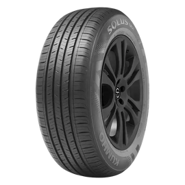 Solus all-season tire on black alloy wheel