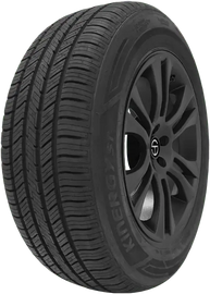 Highperformance Car tire with black alloy wheel and detailed tread pattern