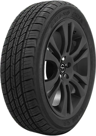 Grand Prix all-season tire on black alloy wheel