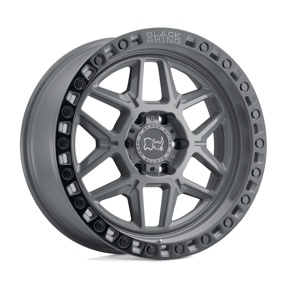 BRKLS 18X9 6X4.5 BTL-GRY-BLKLP 12MM Black Rhino