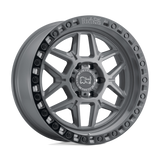 BRKLS 18X9 6X4.5 BTL-GRY-BLKLP 12MM Black Rhino