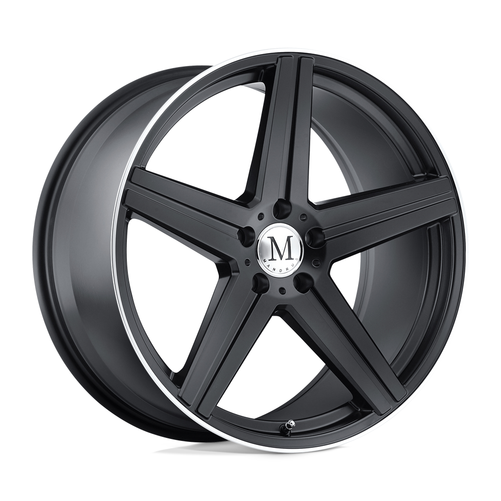 MNMAE 18X9.5 5X112 M-BLK MCH-LP 25MM Mandrus