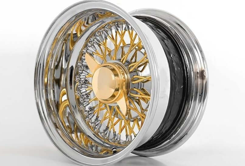 Coi Rims Reverse Mount ITI WHEELS SPOKE REVERSE GOLD CENTER 13X7 72 C/L