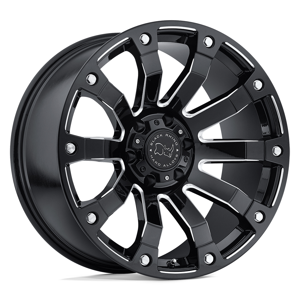 BRSLK 20X10 6X5.5 G-BLK-MILL -12MM Black Rhino