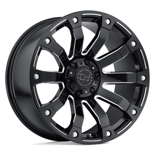 BRSLK 20X10 6X5.5 G-BLK-MILL -12MM Black Rhino