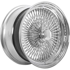 14X7 STANDARD CHROME 100 SPOKE LOWRIDER WIRE WHEELS – Set of 4
